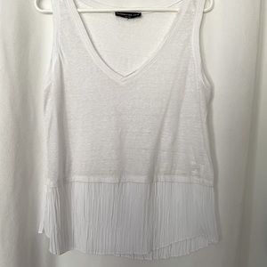 Generation love v-neck tank top with pleats. Medium